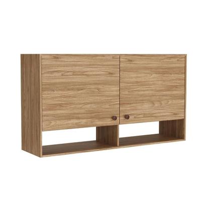 Imagem de Armário de Cozinha Modulado Torino c/ 2 Portas 120cm Mel/Petroleo - Movelbento