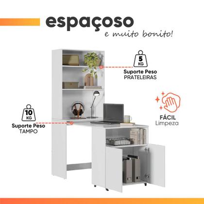 Imagem de Armário de Cozinha Multifuncional com Mesa Retrátil para Café Duo Kit's Paraná