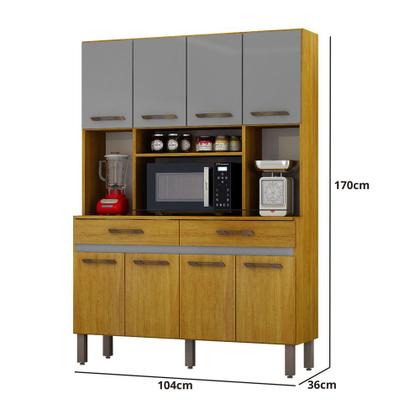 Imagem de Armário de Cozinha New Ventura com 8 Portas e 2 Gavetas Mobilihouse