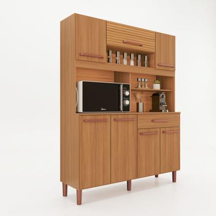 Imagem de Armário de Cozinha Roma 100 MDF 7 Portas e 1 Gaveta