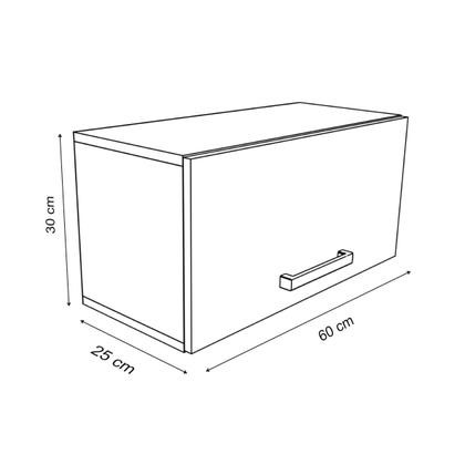 Imagem de Armário de Cozinha Suspenso Multiuso Aéreo Com 1 Porta