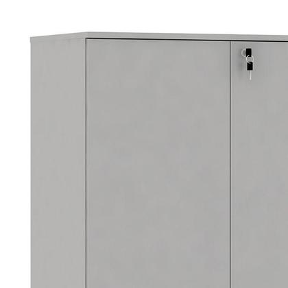 Imagem de Armário de Escritório Andrade 2 PT Cinza 160 cm