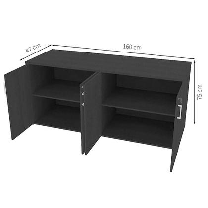 Imagem de Armário de Escritório Corp 4 PT Preto