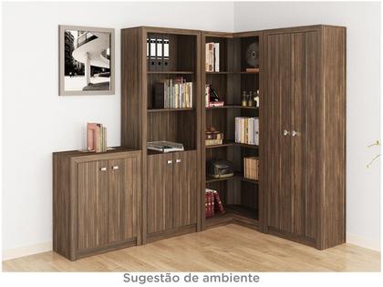 Imagem de Armário Estante Aberto de Canto ME4132 Nogal - Tecno