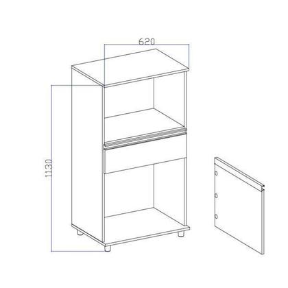 Imagem de Armario Forno E Micro Pux Perfil Asm142