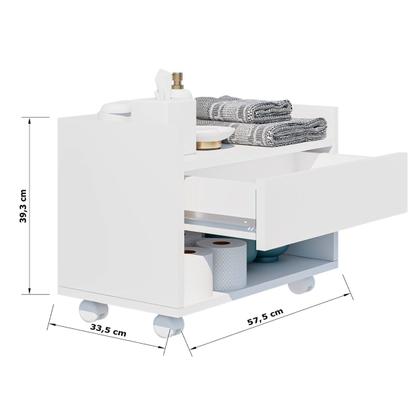 Imagem de Armário Gaveteiro Banheiro de Chão Multiuso Organizador Lançamento Móveis Bonatto