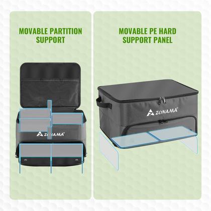 Imagem de Armário impermeável de 3 camadas do Golf Trunk Organizer Z ZONAMA