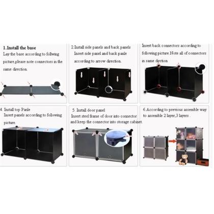 Imagem de Armario infantil 13 modulos plastico organizador brinquedos