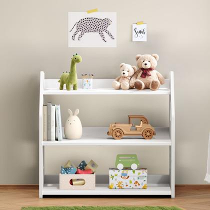 Imagem de Armário Infantil Brinquedos Branco Organizador Madeira Yasmin