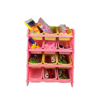 Imagem de Armario Infantil Rosa 12 Caixas Nicho Organizadora Brinquedo