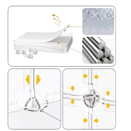 Imagem de Armario infantil sapateira guarda roupa modular 12 portas organizador brinquedos 25 prateleiras