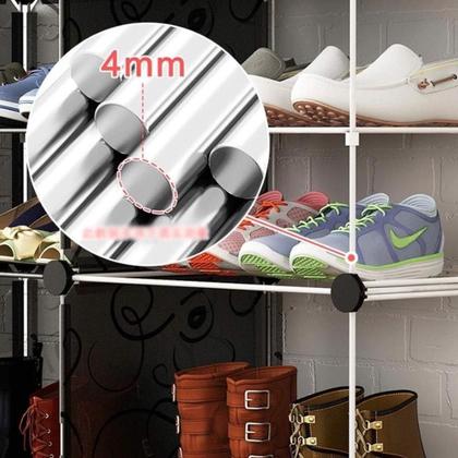 Imagem de Armario Infantil Sapateira Guarda Roupa Modular 12 Portas Organizador Brinquedos 25 Prateleiras