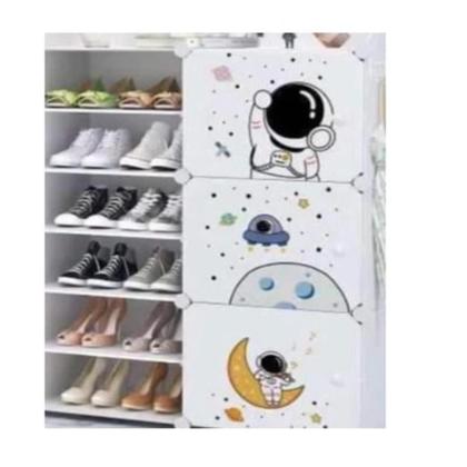Imagem de Armario Infantil Sapateira Guarda Roupa Modular 12 Portas Organizador Brinquedos 25 Prateleiras