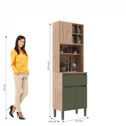 Imagem de Armário Kit Cozinha com 3 Portas, 1 Gaveta Ac4311