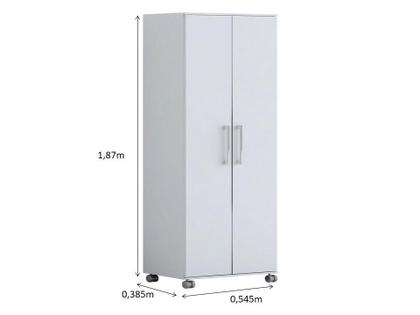 Imagem de Armario Lavanderia Manuela 2 Pts 1,80m Com Rodinhas