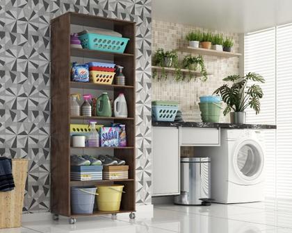 Imagem de Armario Lavanderia Manuela 2 Pts 1,80m Com Rodinhas