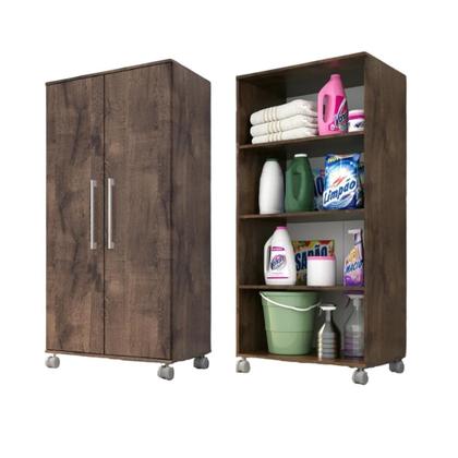 Imagem de Armario Lavanderia Michele 2 Pts 1,10m Com Rodinhas