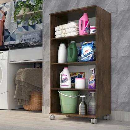 Imagem de Armario Lavanderia Michele 2 Pts 1,10m Com Rodinhas