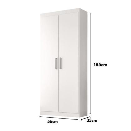 Imagem de Armario Lavanderia Sheila 2 Pts 1,85m C/ Suporte Vassouras