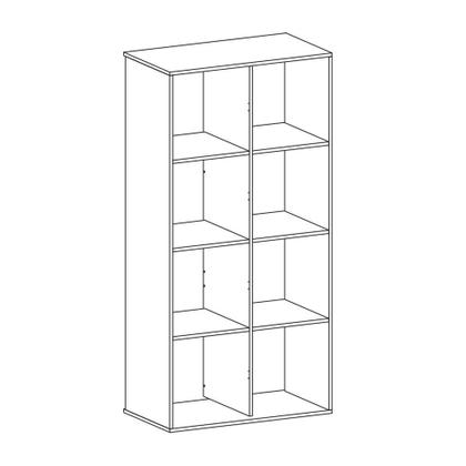 Imagem de Armário Locker Duplo Module 8 PT Calvi