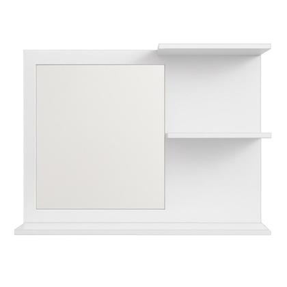 Imagem de Armário MDF Branco Para Banheiro Com Espelho Incluso