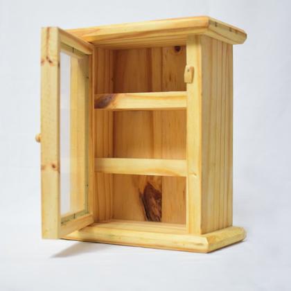 Imagem de Armario Mini Cristaleira Porta Temperos Rustico Artesanal