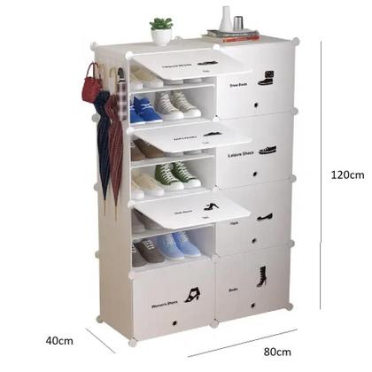 Imagem de Armario modular 8 organizador guarda roupa brinquedos sapateira