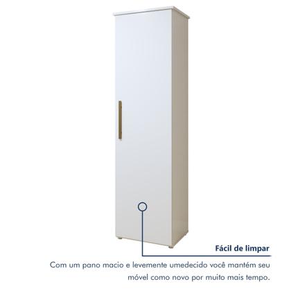 Imagem de Armário Multiuso 1 Porta e 4 Prateleiras para Lavanderia Jasmim Yescasa