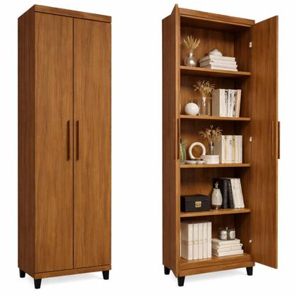 Imagem de Armário Multiuso 2 portas, 5 nichos, Tamanho Ideal para Escritório, Lavanderia, Cozinha ou Quarto, Envio Imediato