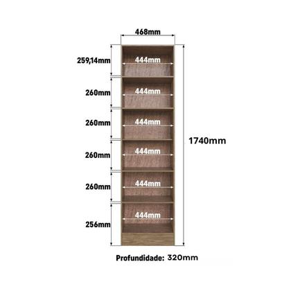 Imagem de Armário Multiuso 2 Portas 5 Prateleiras