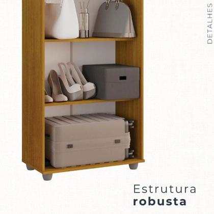 Imagem de Armário Multiuso 2 Portas Caio Chf Móveis Cinamomo Com Off White