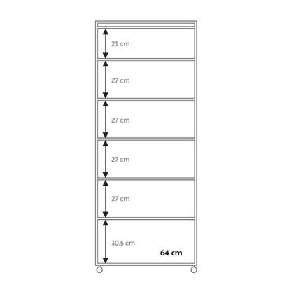 Imagem de Armário Multiuso 2 Portas com 5 Prateleiras 1305 Ilan Branco
