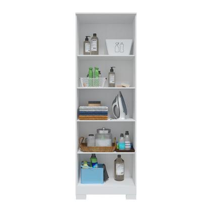 Imagem de Armário Multiuso 2 Portas com Chave 100% MDF Prisma Branco