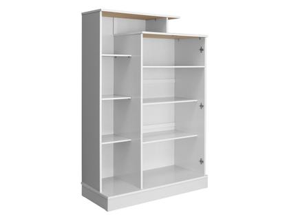 Imagem de Armário Multiuso 2 Portas Com Chave Elite Branco Brilho  Demóbile