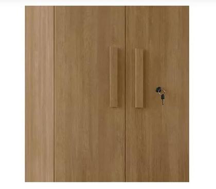 Armario Multiuso 2 portas com chave Torino Noce Bronze - Lanza