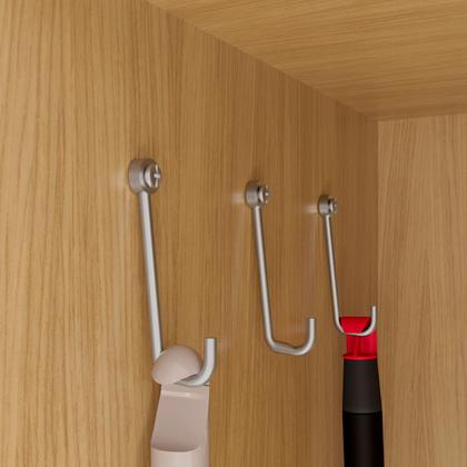 Imagem de Armário Multiuso 2 Portas com Chave Versátil Carvalho Americano/Grafite - Incorplac