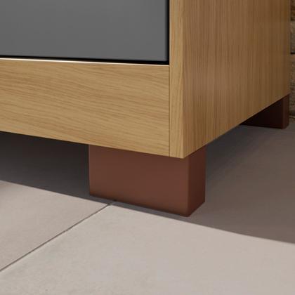 Imagem de Armário Multiuso 2 Portas com Chave Versátil Carvalho Americano/Grafite - Incorplac