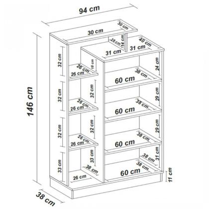 Imagem de Armário Multiuso 2 Portas com Chaves Elite Demóbile