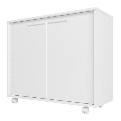 Imagem de Armário Multiuso 2 Portas com Rodízios Branco Bs 62 - Brv