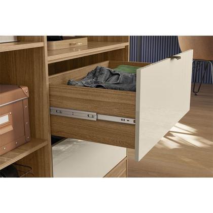 Imagem de Armário Multiuso 2 Portas Joy Amêndola Off White com Espelho  Demóbile