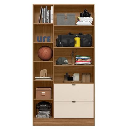 Imagem de Armário Multiuso 2 Portas Joy Amêndola Off White com Espelho  Demóbile