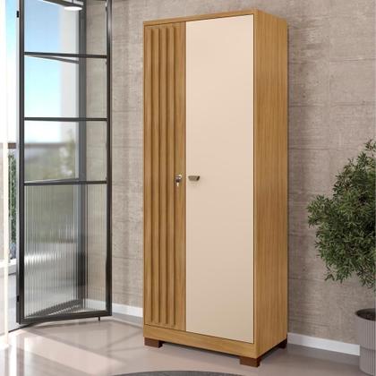 Imagem de Armario Multiuso 2 Portas Versa 11686 71 Cm Carvalho Am Off White Incp