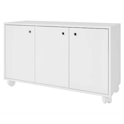 Imagem de Armário Multiuso 3 Portas 1 Prateleira Branco Bm 225 - Brv Móveis