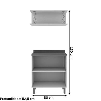 Imagem de Armário Multiuso Acquaflex 2 Peças Trend Mint - Genialflex
