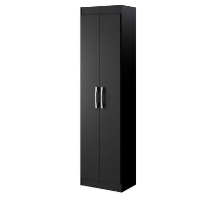 Imagem de Armário Multiuso Assis 2 Portas Multiuso 4 Prateleiras Preto - Pnr Móveis