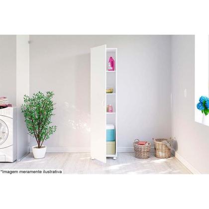 Imagem de Armário Multiuso Casal 3019 c/ 1 Porta Branco - Politorno