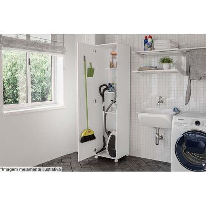 Imagem de Armário Multiuso Casal 3019 c/ 1 Porta Branco - Politorno