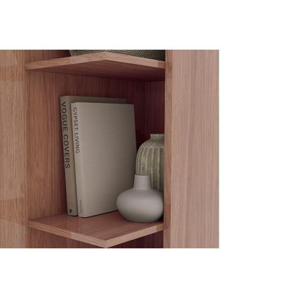 Imagem de Armário Multiuso Casal Duetto 1 Porta c/Espelho Branco - Henn