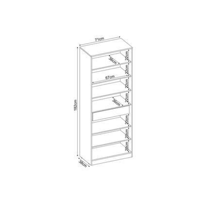 Imagem de Armário Multiuso Casal Grife 2 Portas c/ Espelho Amêndola - Demóbile