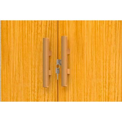 Imagem de Armário Multiuso Casal Iris 2 Portas c/ Chave Branco - ACP
